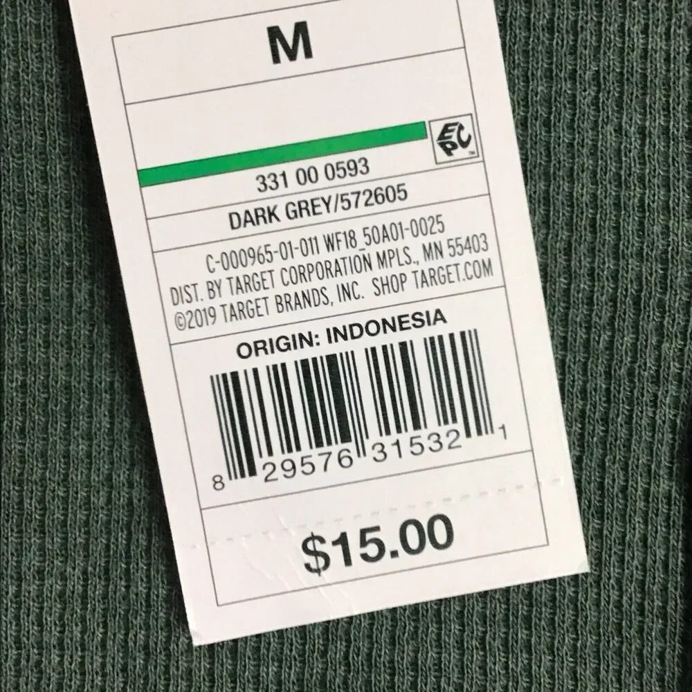 Wild Fable Womens Size M Pullover Sweatshirt Dark Gray Long Sleeve Crew Pocket - Picture 6 of 13